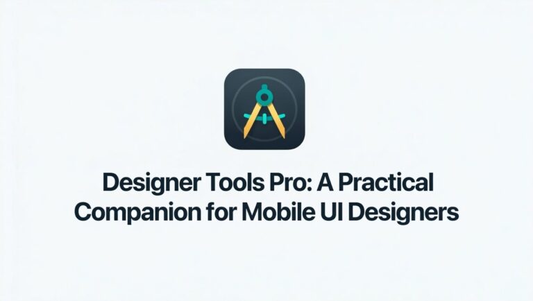 Designer Tools Pro: A Practical Companion for Mobile UI Designers