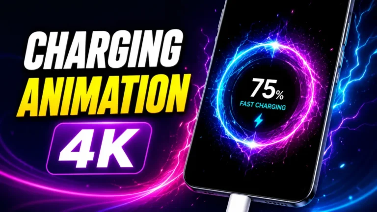 Battery Charging Animation 4K