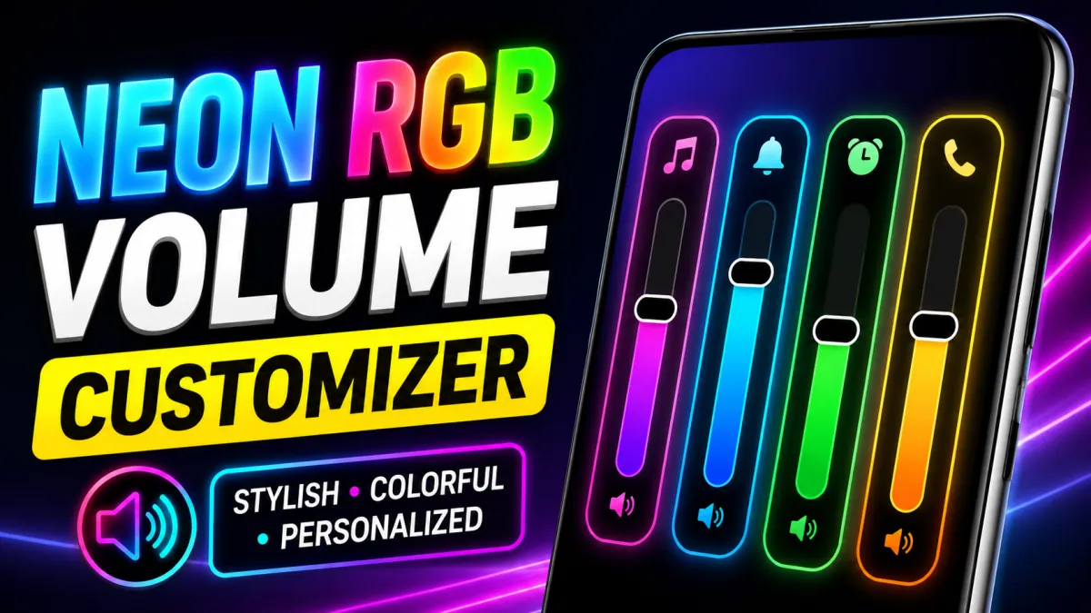 Best Neon RGB Volume Panel Apps for Android